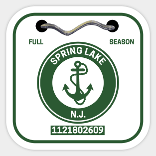 Spring Lake New Jersey Beach Badge Sticker